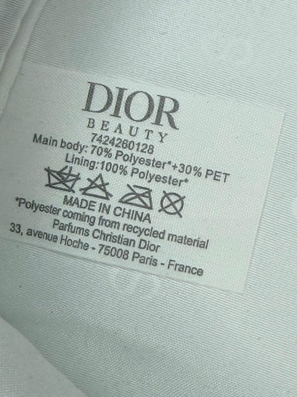 Christian Dior Holiday Gold Cosmetic Bag Christmas 2025 Stars Zip Case ONLY - Picture 7 of 7